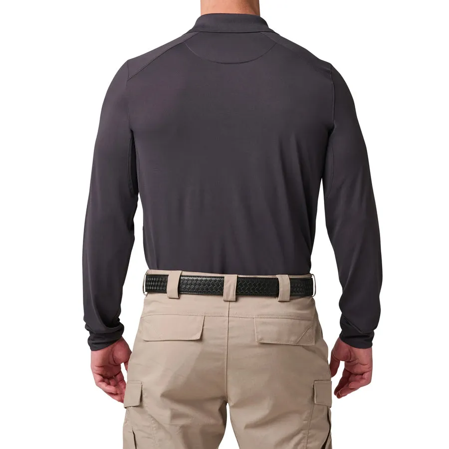 5.11 Helios Long Sleeve Mens Polo Shirt - Charcoal