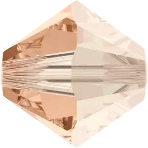 5328 Swarovski Bicone Beads, Light Peach Satin (362 SATIN)