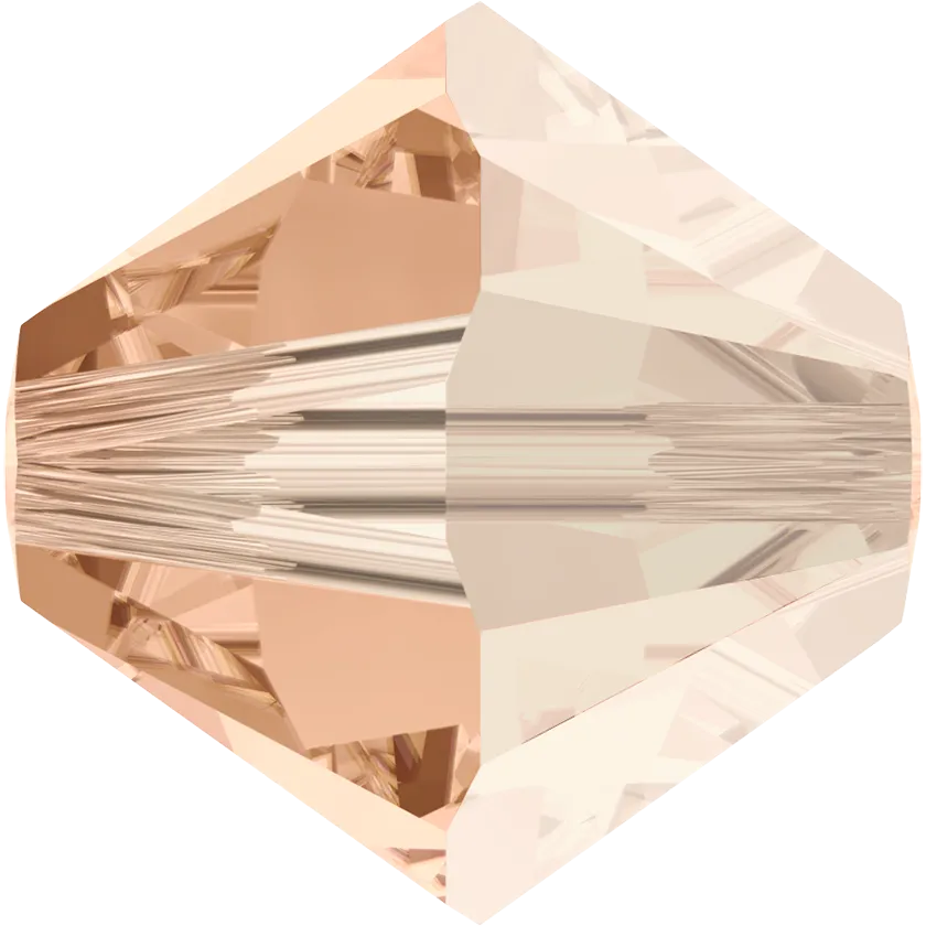 5328 Swarovski Bicone Beads, Light Peach Satin (362 SATIN)