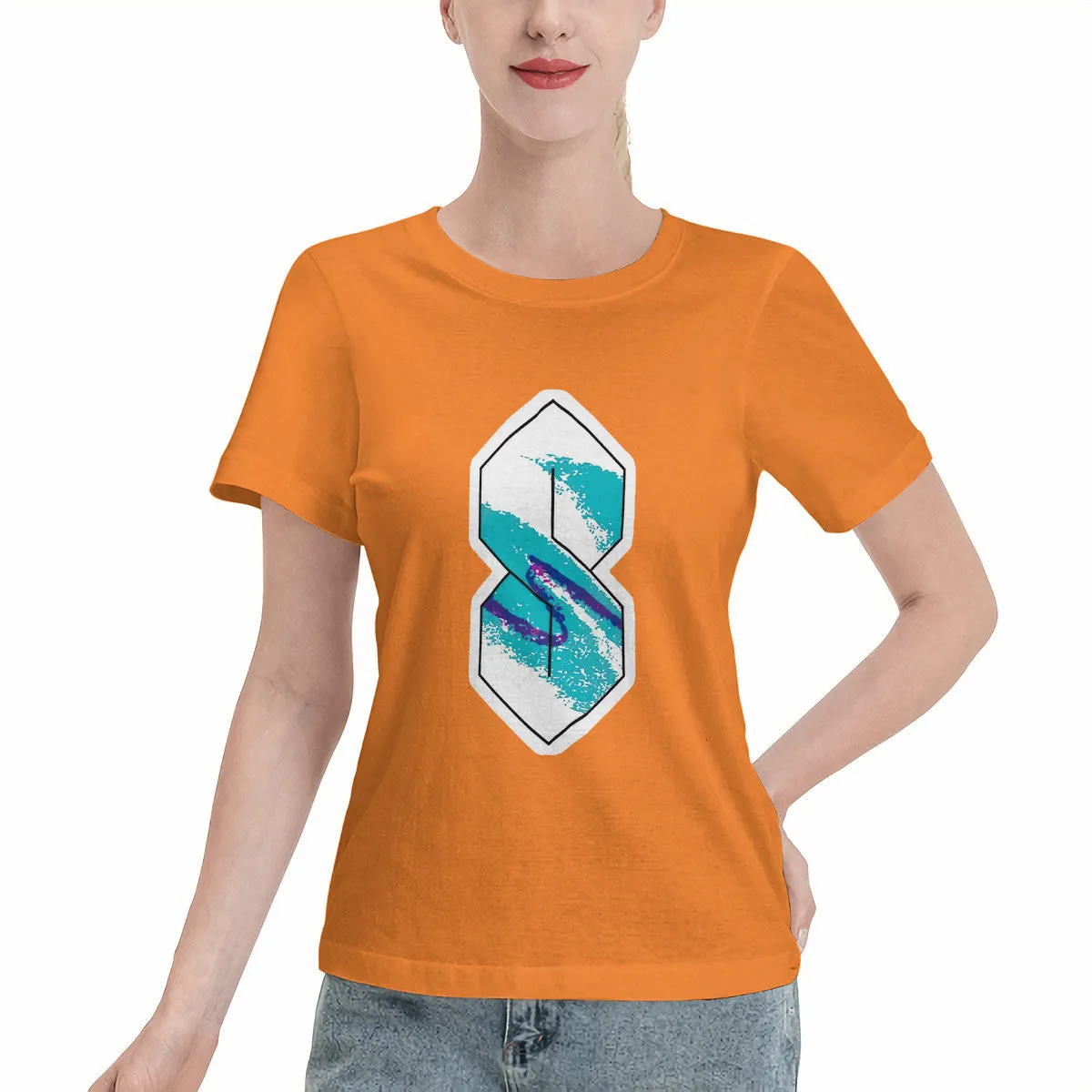 90s Paper Cup Pattern Graffiti Cool S Women's T-Shirt