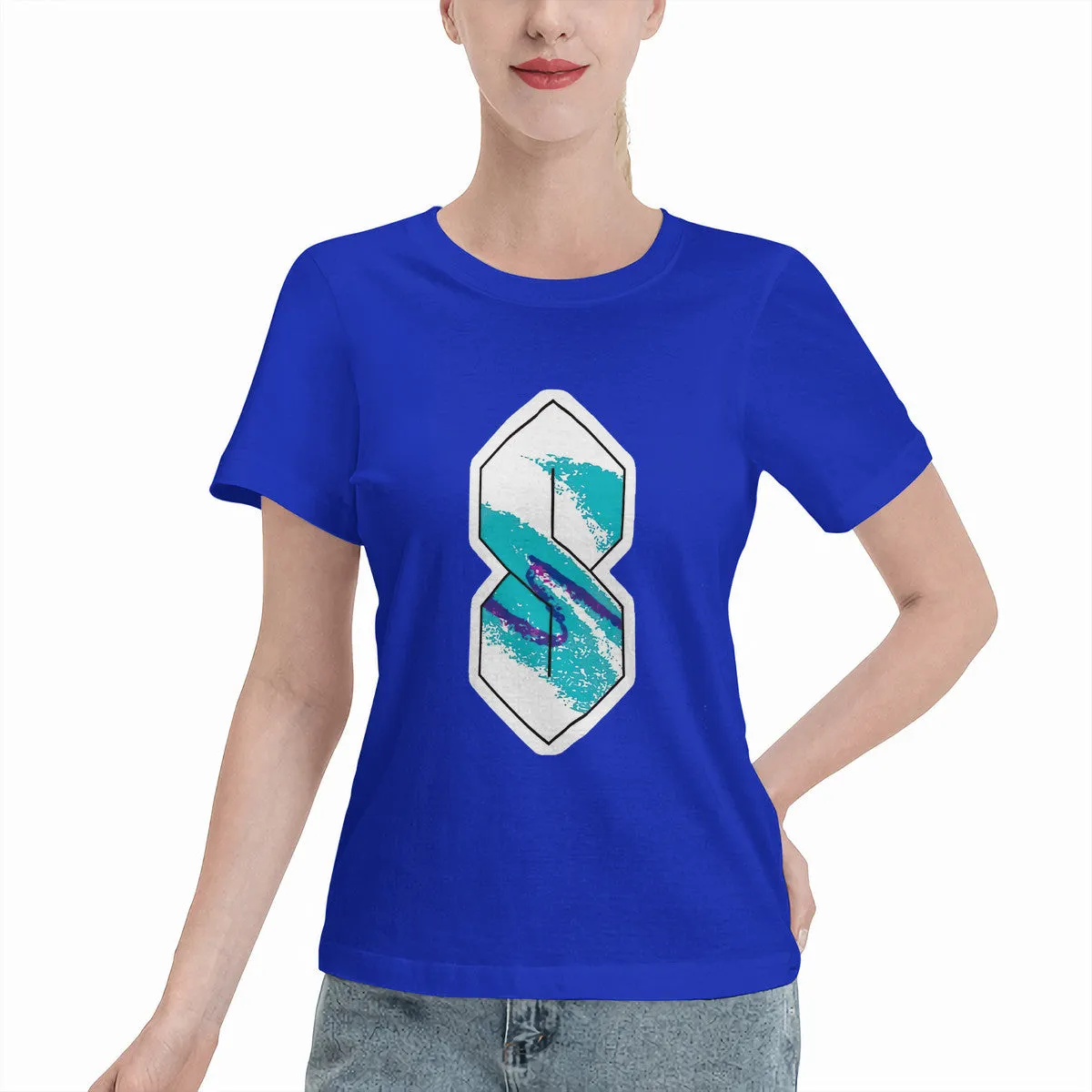 90s Paper Cup Pattern Graffiti Cool S Women's T-Shirt