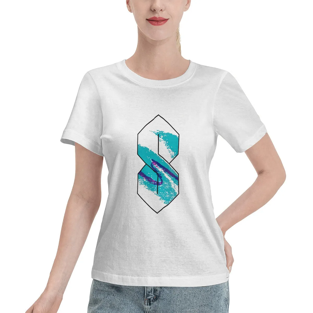 90s Paper Cup Pattern Graffiti Cool S Women's T-Shirt