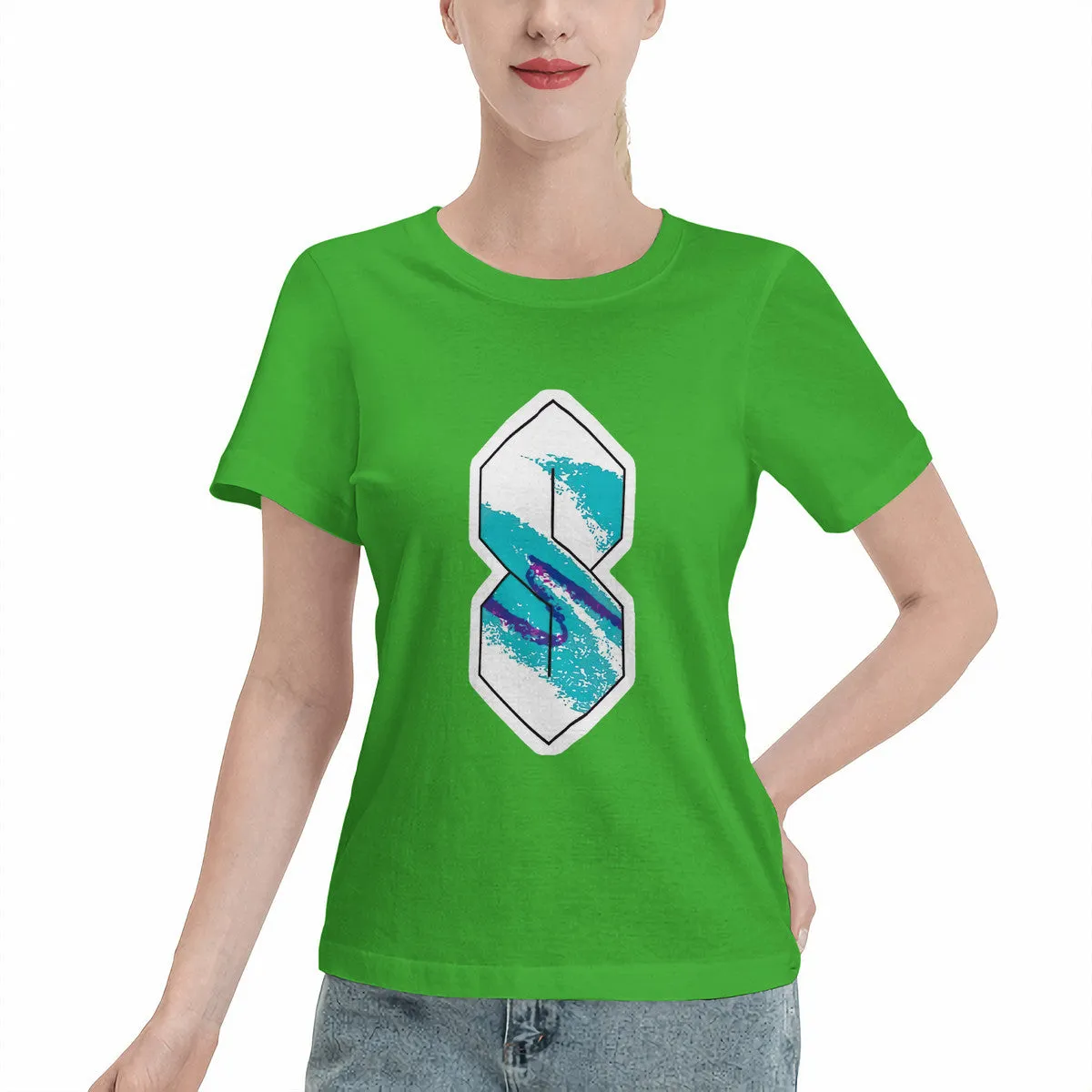 90s Paper Cup Pattern Graffiti Cool S Women's T-Shirt