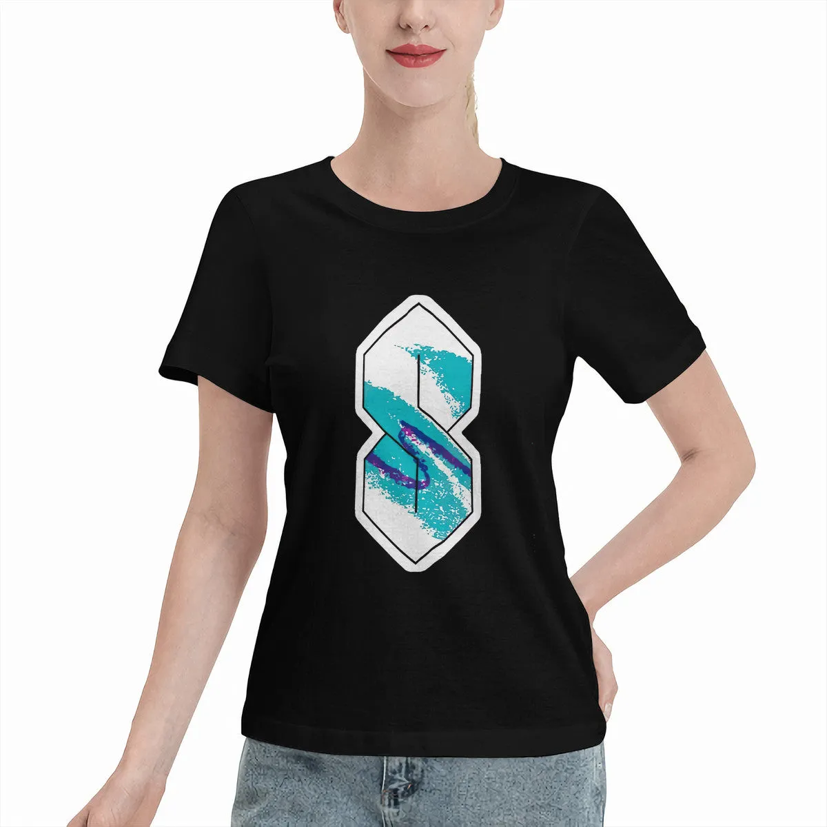 90s Paper Cup Pattern Graffiti Cool S Women's T-Shirt
