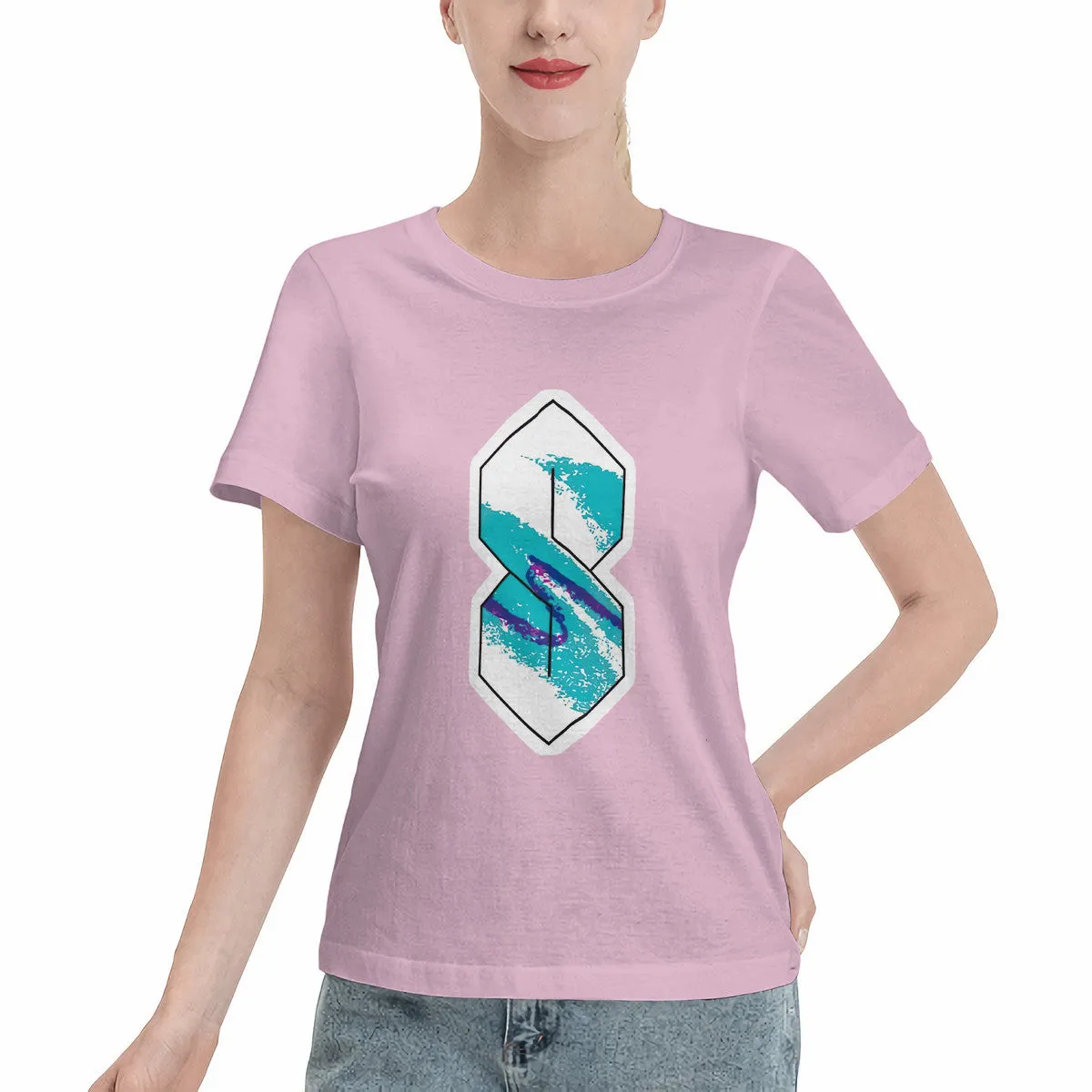 90s Paper Cup Pattern Graffiti Cool S Women's T-Shirt