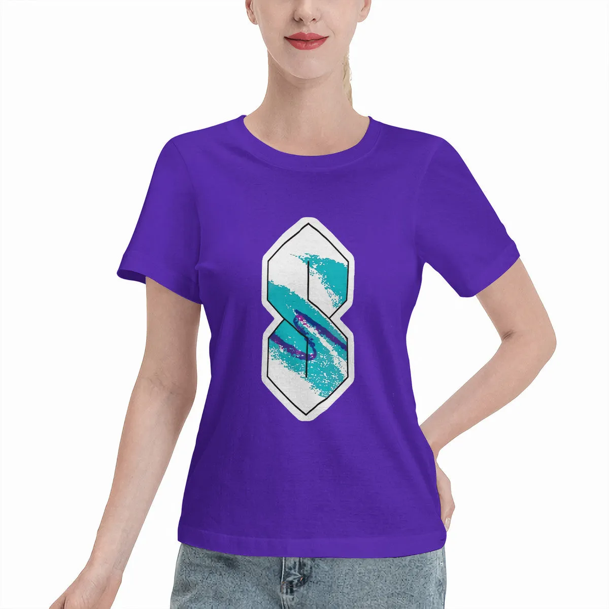 90s Paper Cup Pattern Graffiti Cool S Women's T-Shirt