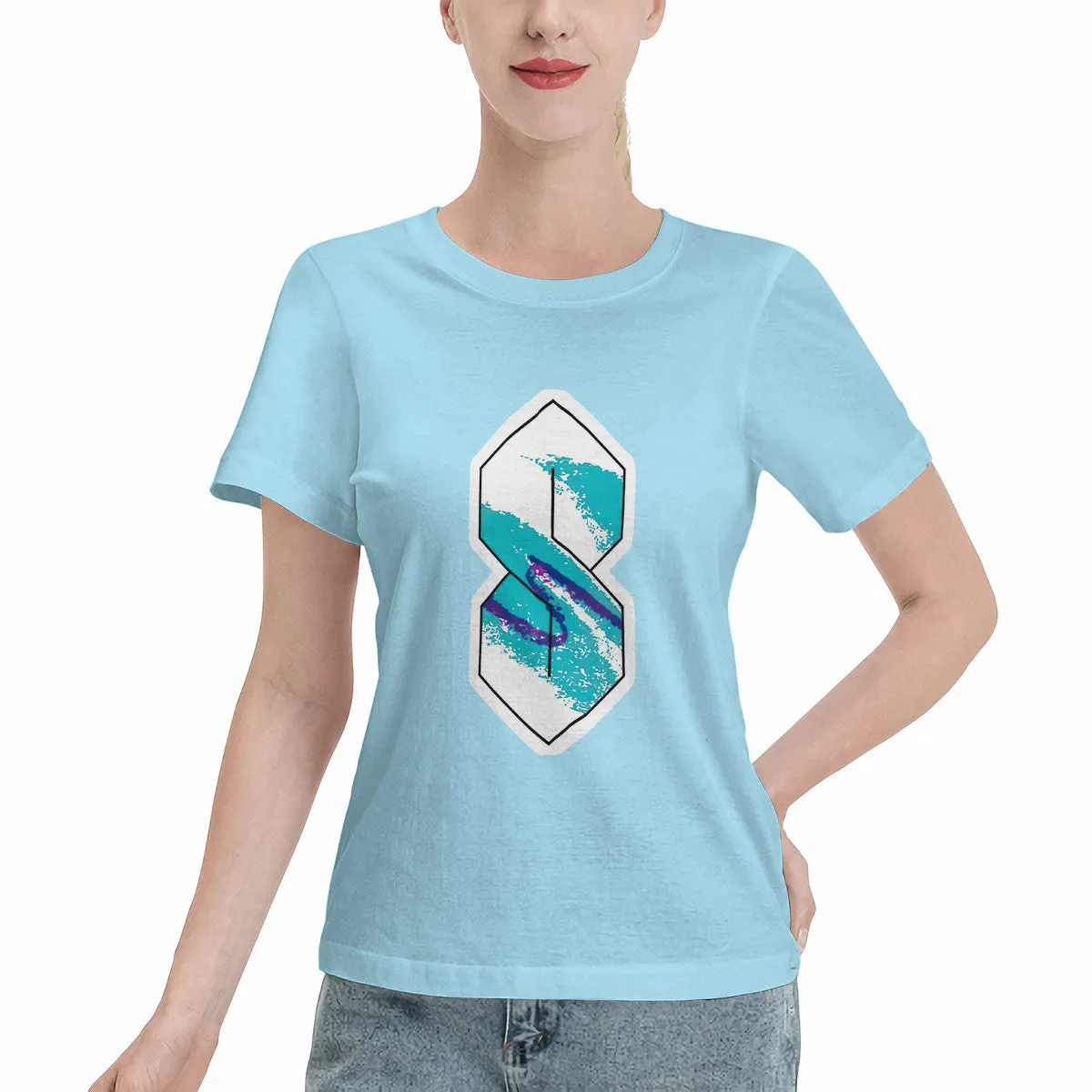 90s Paper Cup Pattern Graffiti Cool S Women's T-Shirt