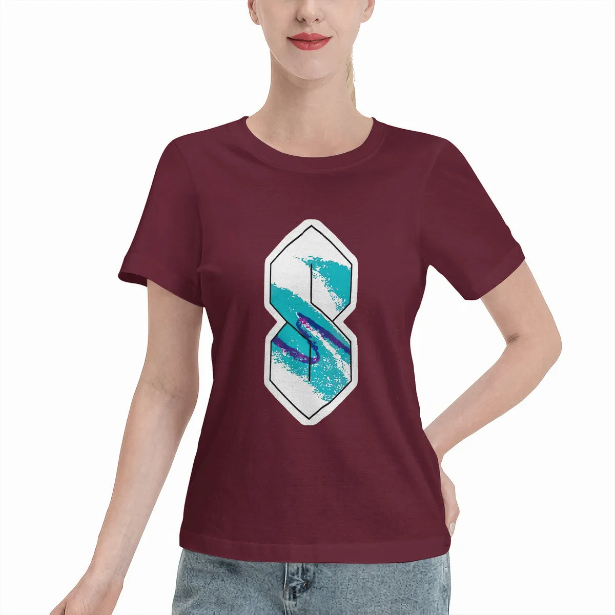 90s Paper Cup Pattern Graffiti Cool S Women's T-Shirt