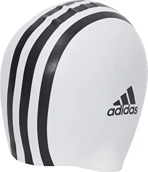 adidas SIL 3STR Swim Cap (White)