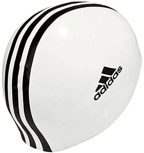adidas SIL 3STR Swim Cap (White)