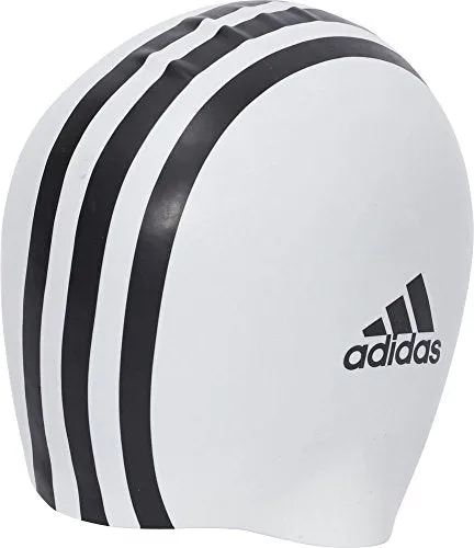 adidas SIL 3STR Swim Cap (White)