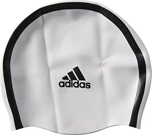 adidas SIL 3STR Swim Cap (White)