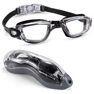 aegend Swim Goggles, Swimming Goggles No Leaking Anti Fog UV Protection Triathlon Swim Goggles with Free Protection Case for Adult Men Women Youth Kids Child, Multiple Choice
