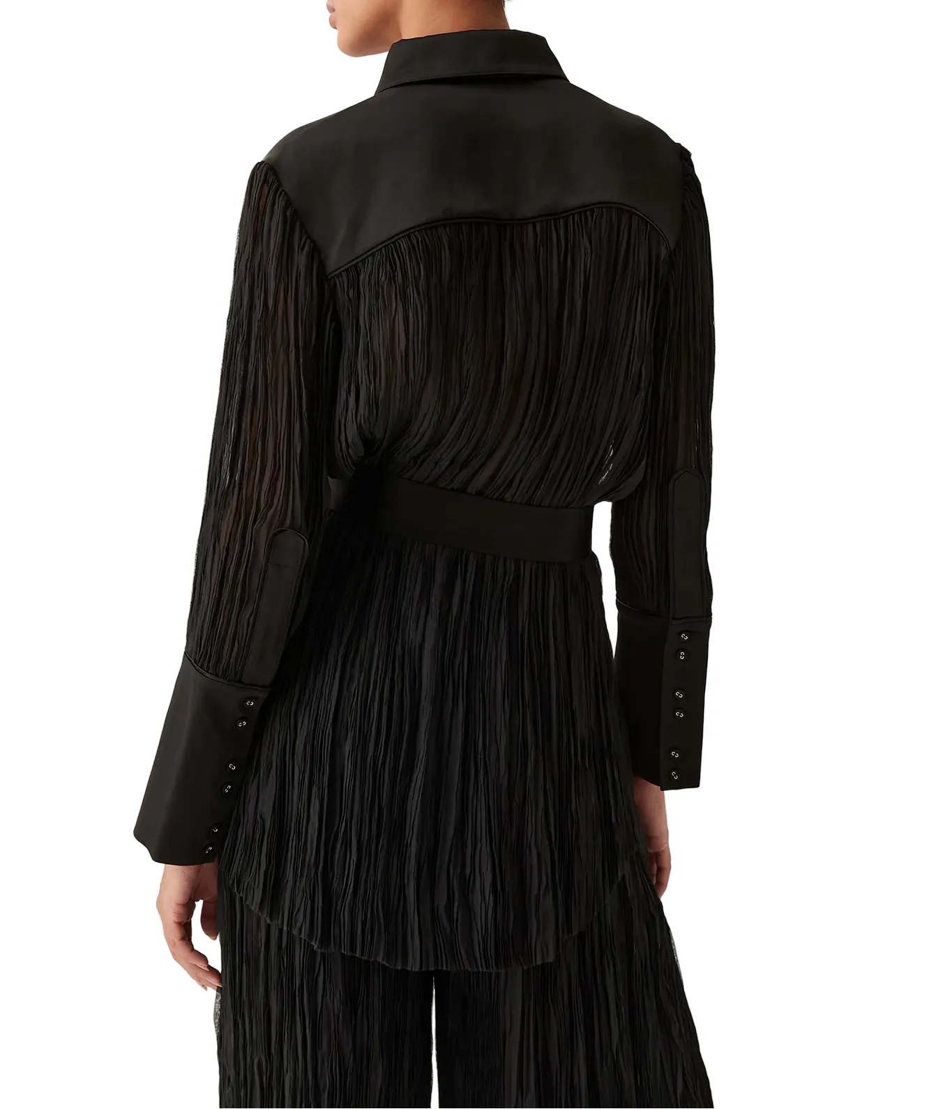 Aerial Oversized Pleated Shirt