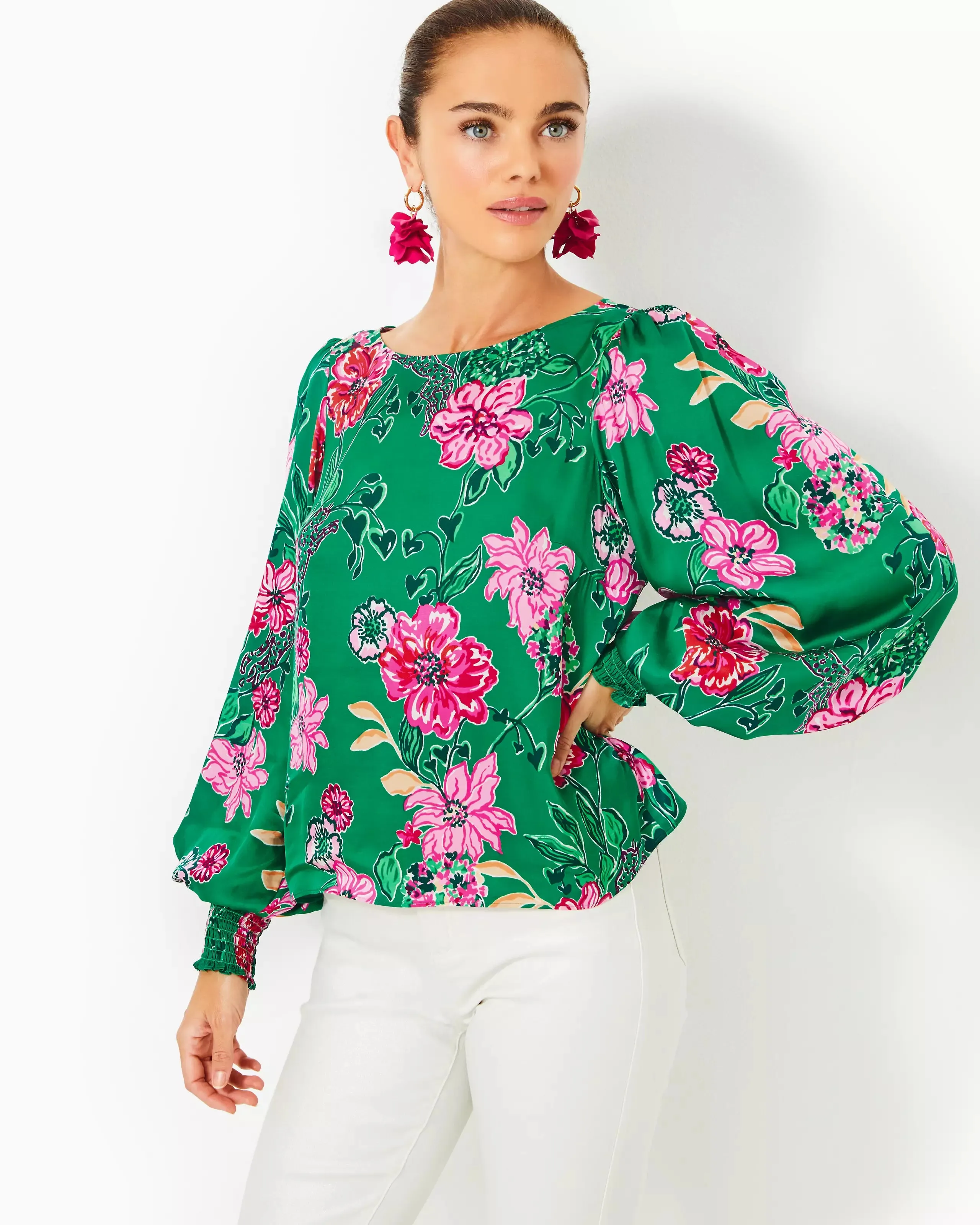 Alfreda Long Sleeve Top (Safari Sanctuary)