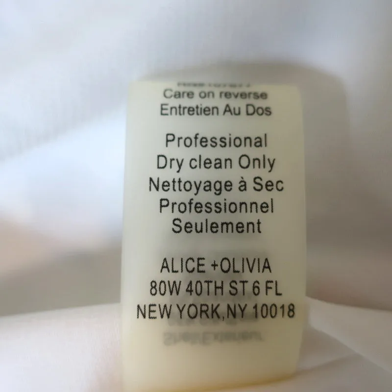 Alice   Olivia Mini Dress Fierra Pastel Floral Print Silk Size Extra Small