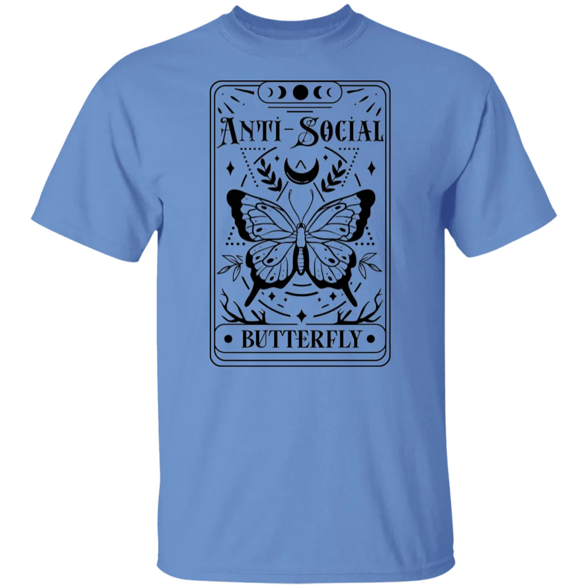 Anti Social Butterfly Tarot Card T-Shirt