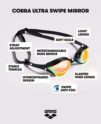Arena 002507 Other Cobra Ultra Swipe Racing GogglesOthers (Yellow Copper Gold)