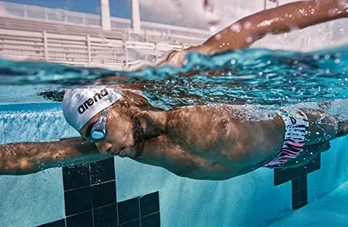 Arena 91662 Classic Silicone Swimming Caps (White)