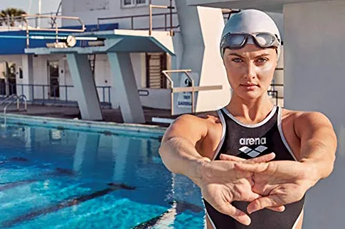 Arena 91662 Classic Silicone Swimming Caps (White)