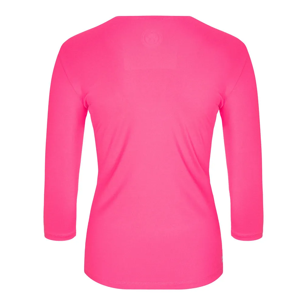 Bidi Badu arianna Tech V-Neck long sleeves Women 3/4 Sleeves - Pink