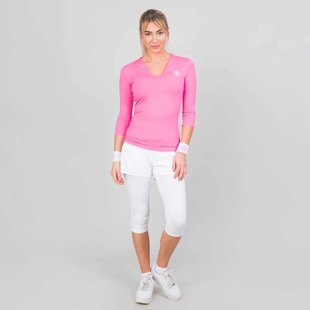 Bidi Badu arianna Tech V-Neck long sleeves Women 3/4 Sleeves - Pink