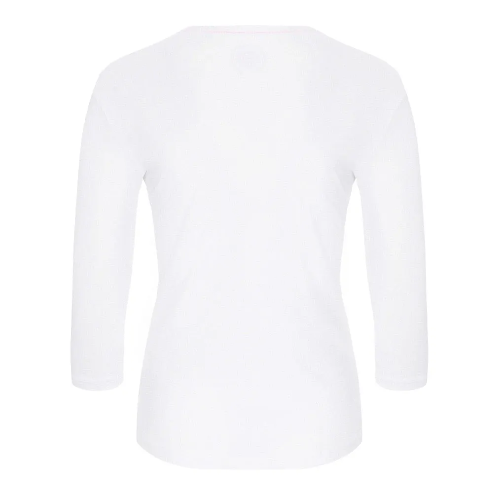 Bidi Badu arianna Tech V-Neck long sleeves Women 3/4 Sleeves - White