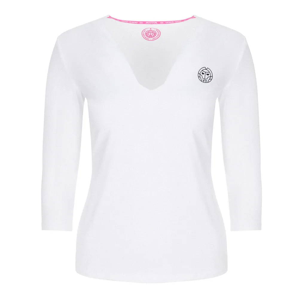 Bidi Badu arianna Tech V-Neck long sleeves Women 3/4 Sleeves - White