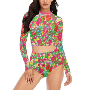 Bloom Boom Long Sleeve Swim Set