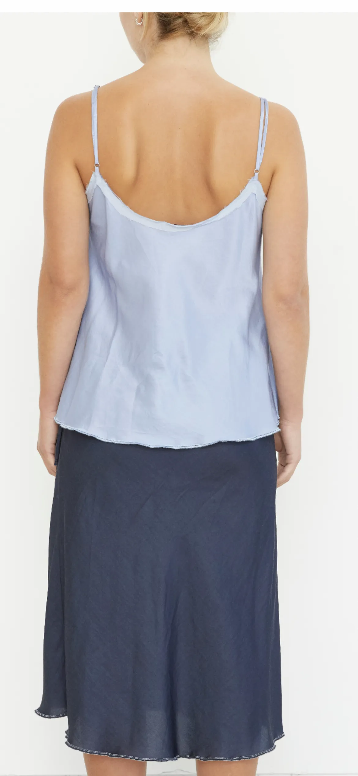 BRAZEAU TRICOT-Paper Bag Cami With Marrow Periwinkle