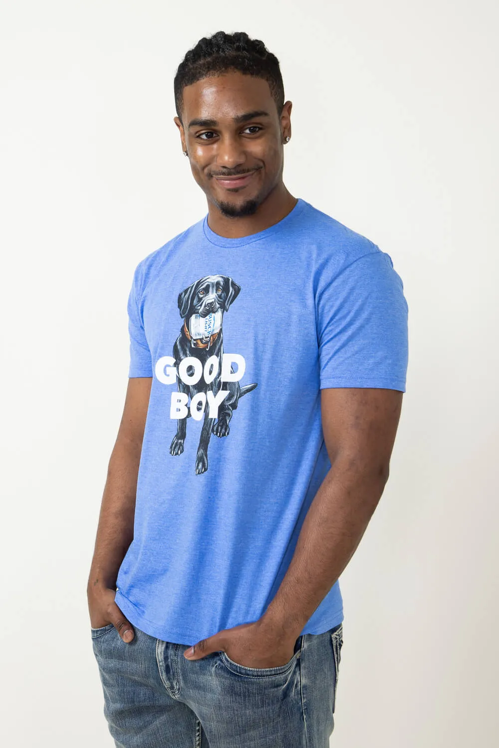 Busch Light Good Boy T-Shirt for Men in Royal Blue | 3363-ROYALBLUE