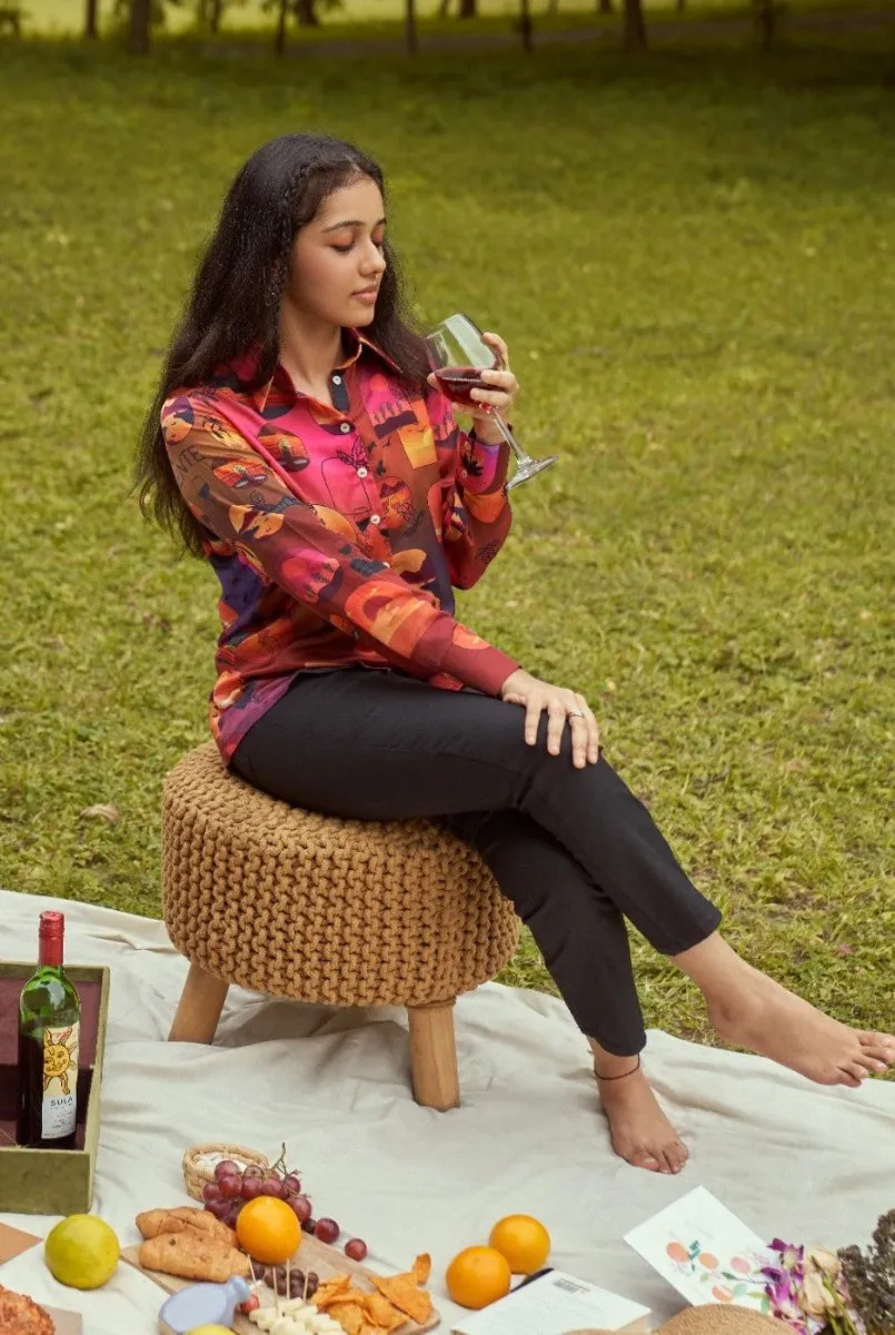 By The Sunset Printed Shirt