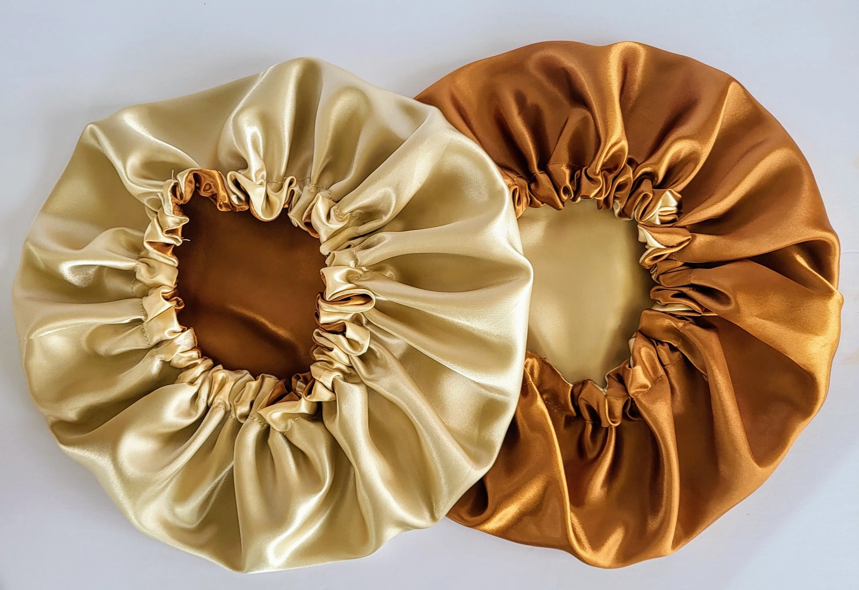 CARAMEL COFFEE Reversible Sleeping Satin Hair Bonnet