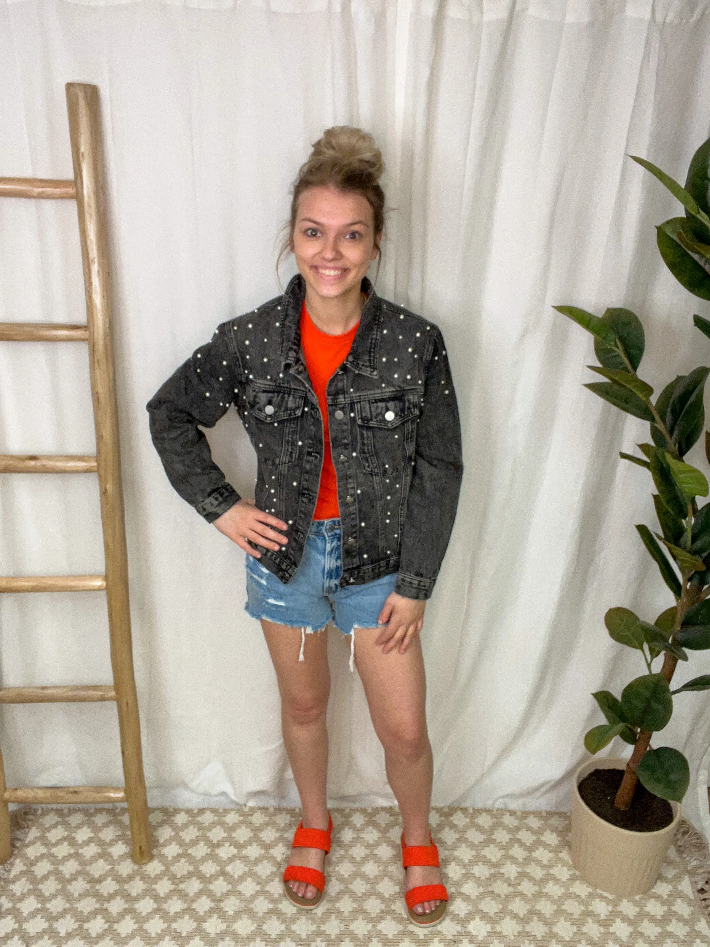 Charlie Pearl Detail Jacket