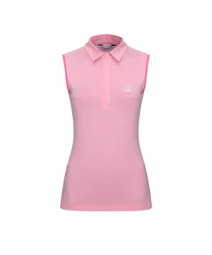 CHUCUCHU Women's Back Mesh Point Top - Pink