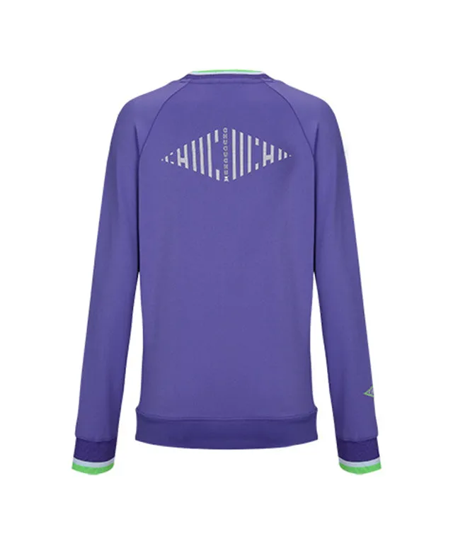 CHUCUCHU Women's Spring Jersey Crew Neck - VIOLET