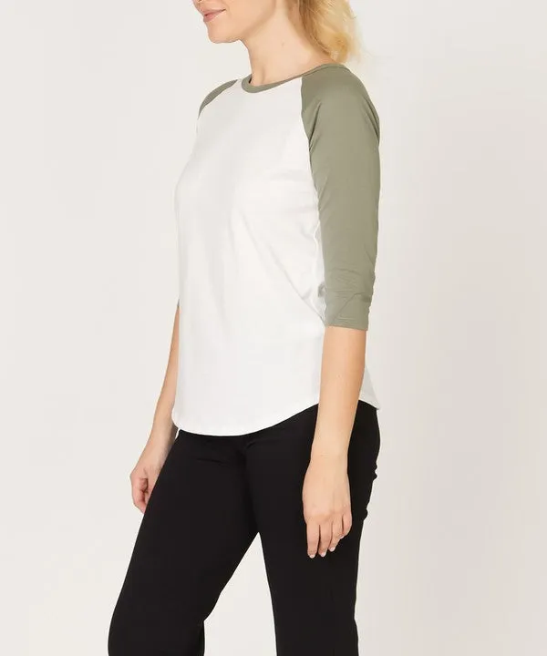 Classic Cotton Jersey Raglan Top