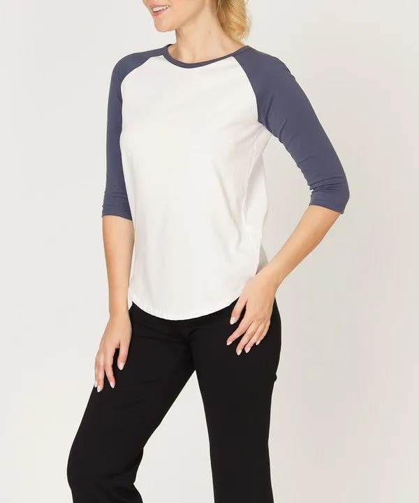 Classic Cotton Jersey Raglan Top