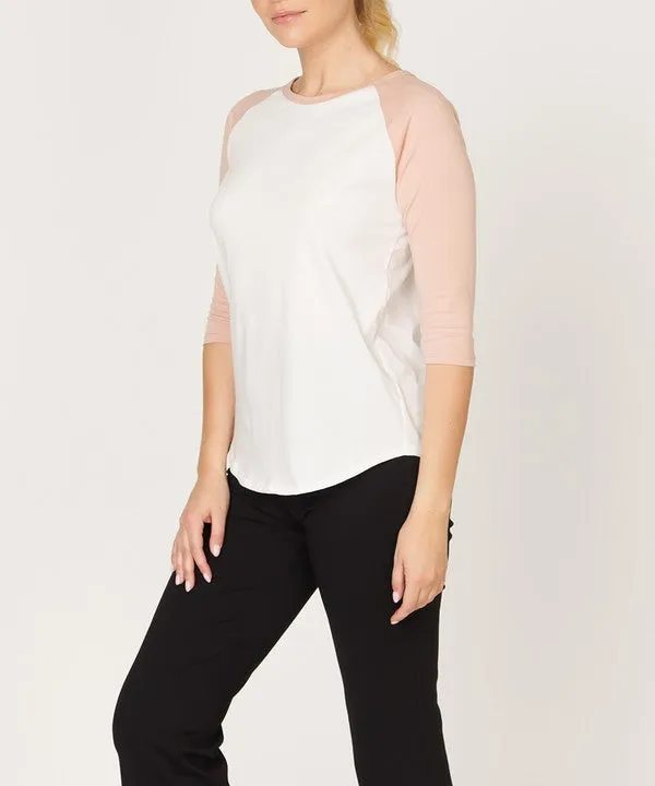 Classic Cotton Jersey Raglan Top