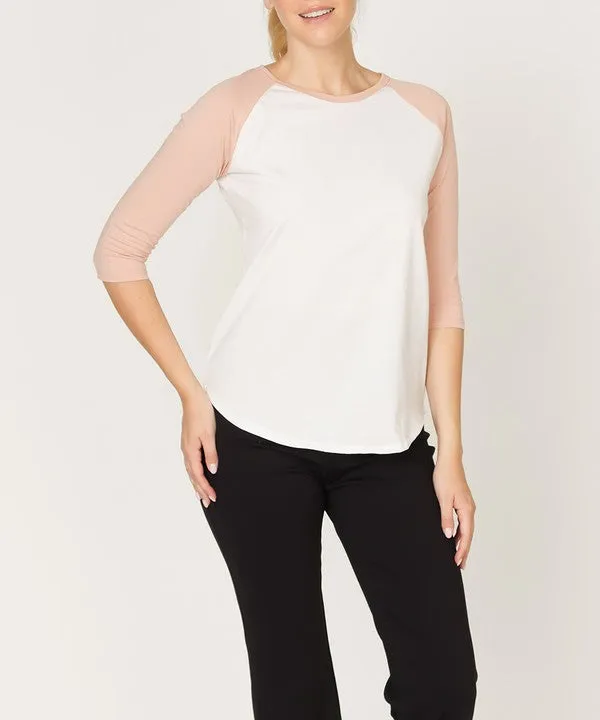 Classic Cotton Jersey Raglan Top
