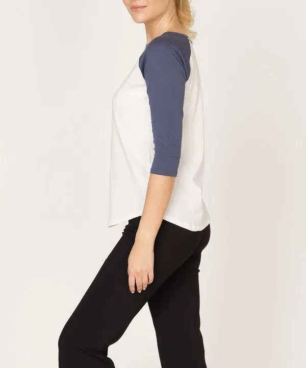 Classic Cotton Jersey Raglan Top