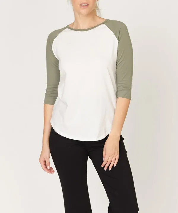 Classic Cotton Jersey Raglan Top