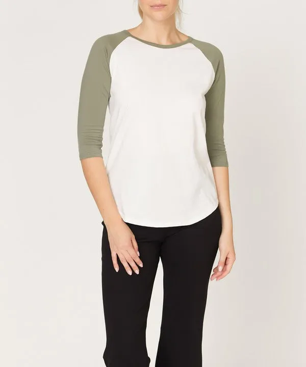 Classic Cotton Jersey Raglan Top