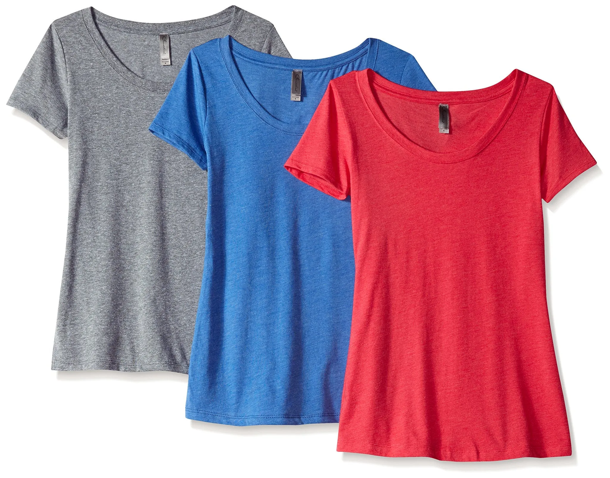 Clementine Women's Tri-Blend Scoop Neck Tee (Pack of 3)