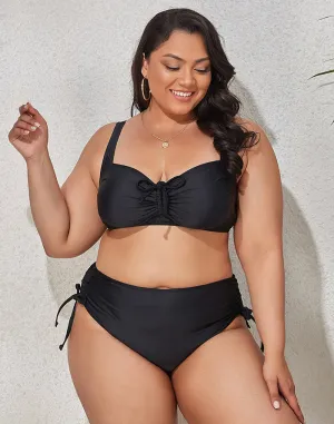 Colorful Print Plus Size Bikini