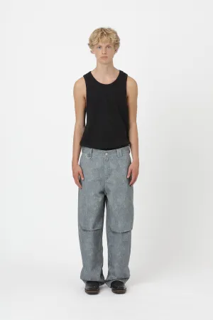 Conrad Faux Denim - Blue