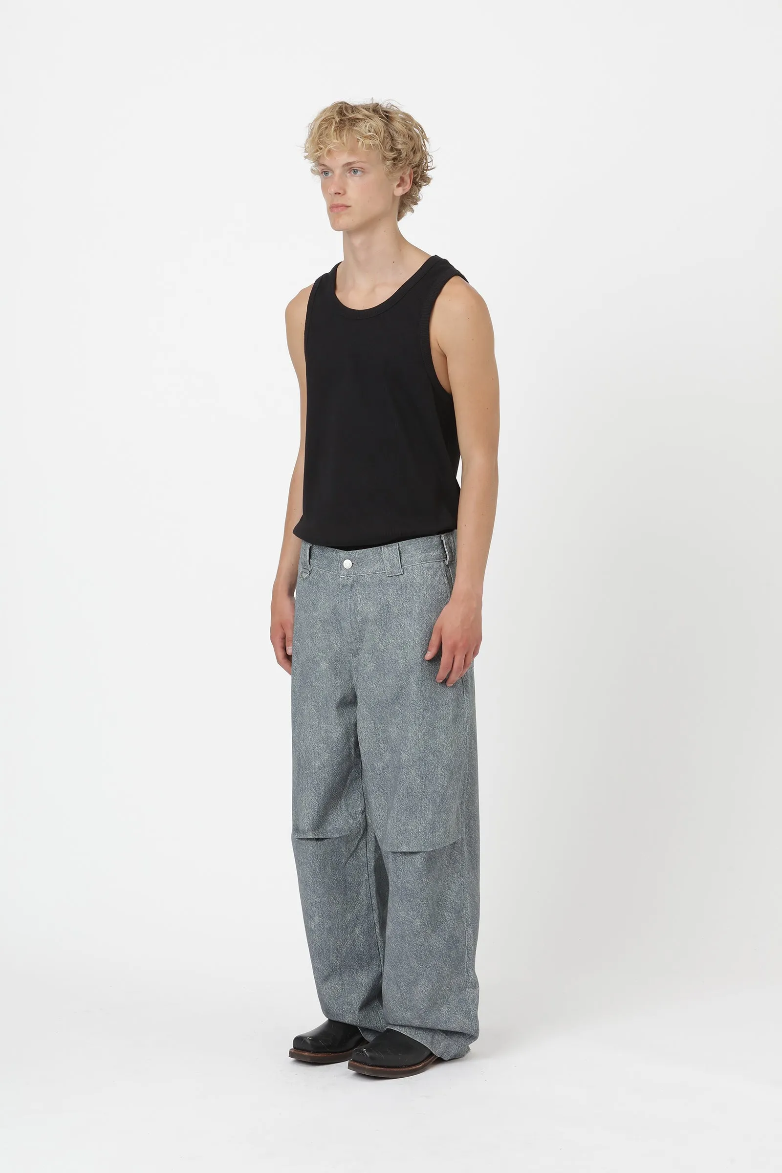 Conrad Faux Denim - Blue