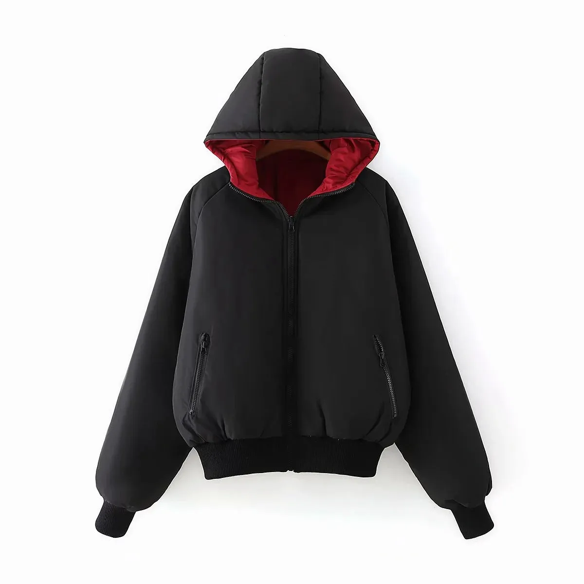 Cotton Hooded Reversible Outerwear