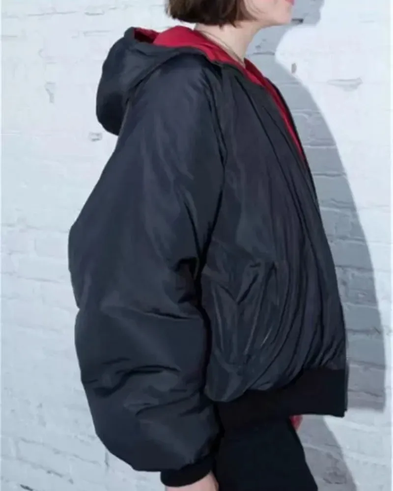 Cotton Hooded Reversible Outerwear