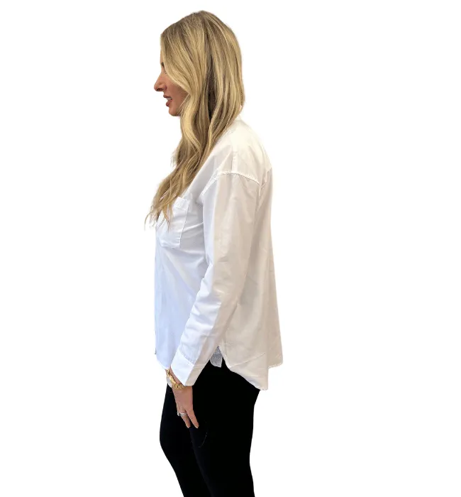 Crisp White Button Down